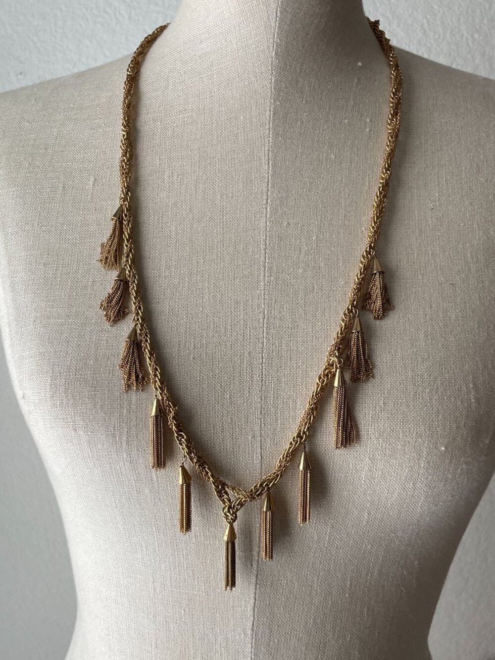 Ann Taylor Tassel Fringe Necklace